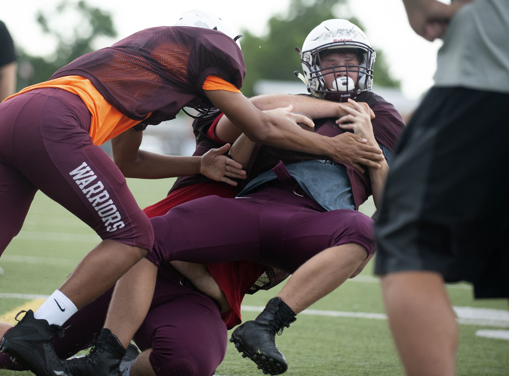 St. Charles West football practice